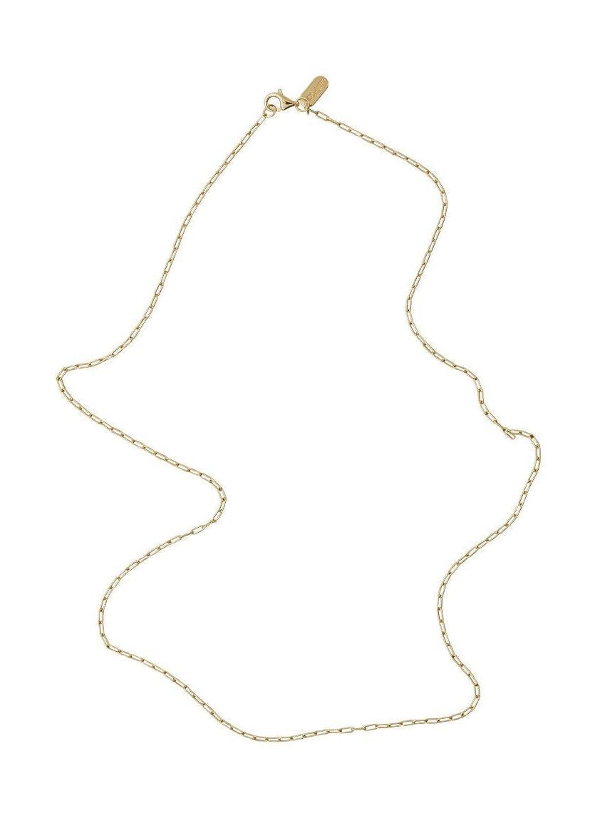 Letras de diseño Gold de cadena de enlace cuadrado, 45 cm