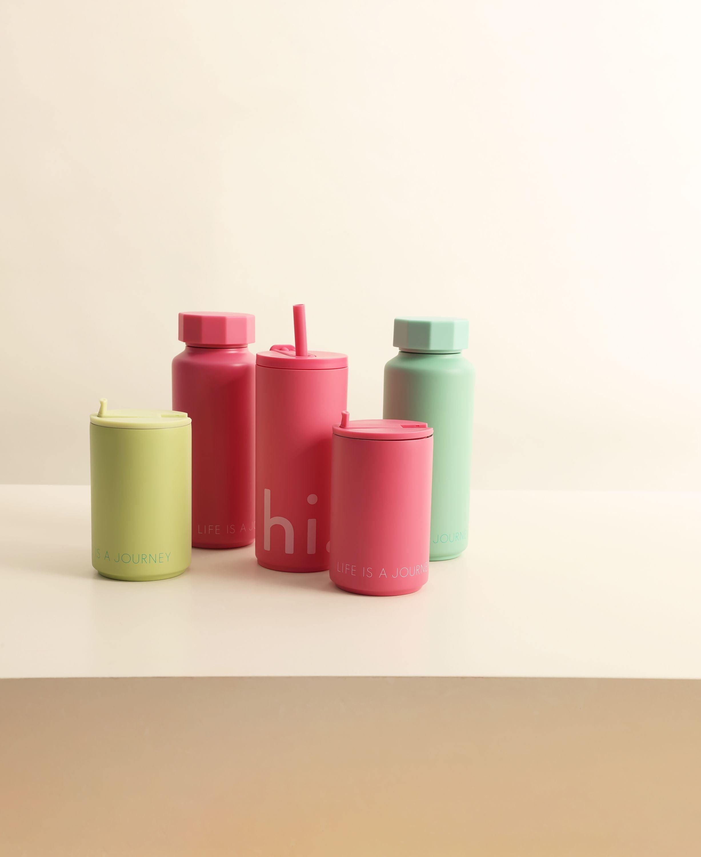 Design Letters Thermos Special Edition Life ist eine Reise, Pink
