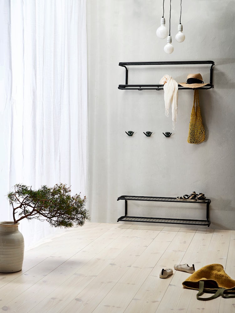 Essem Design Classic Hat Shelf 40 cm, svart/krom