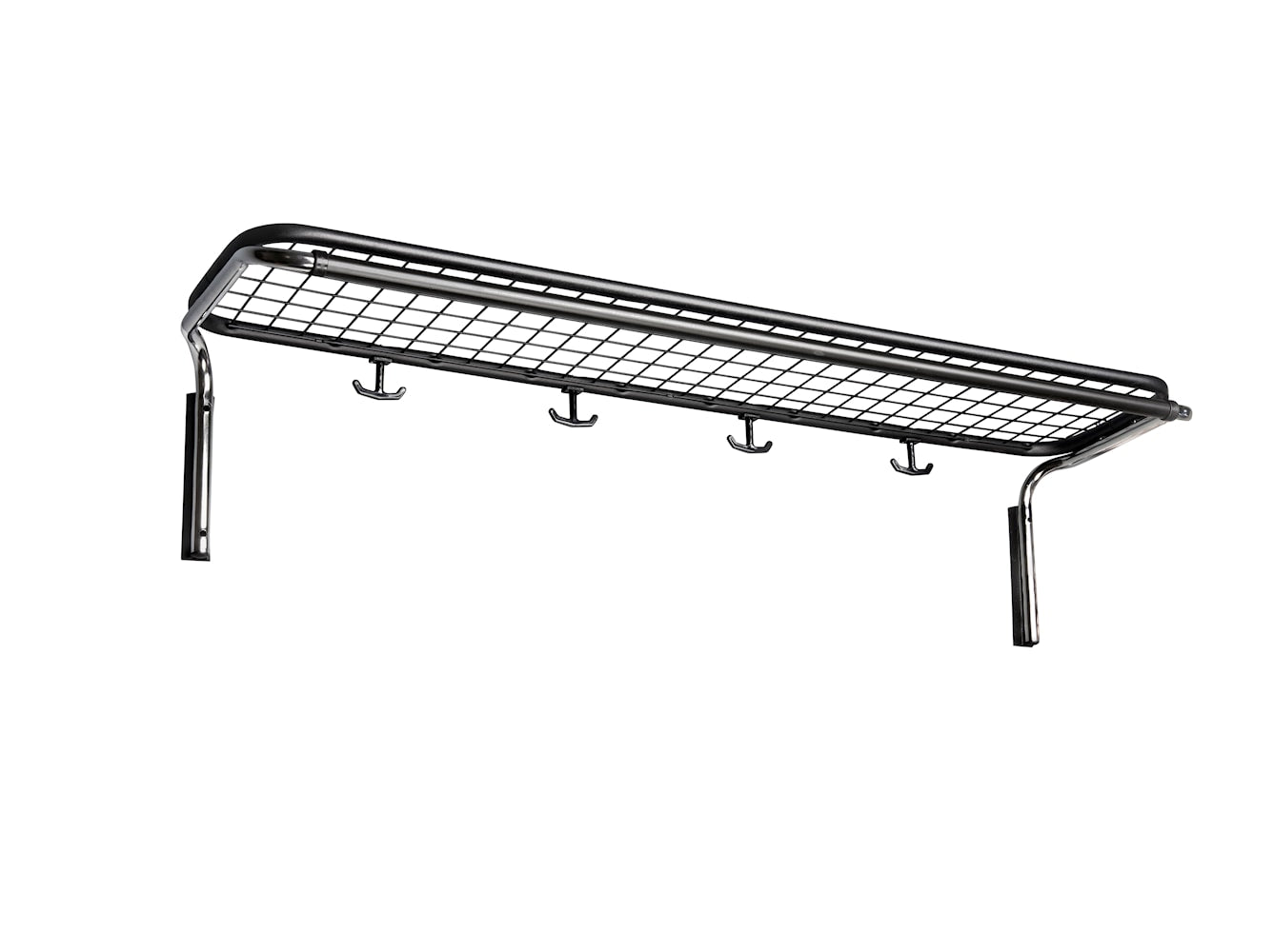 Essem Design Classic Parcel Shelf Single 100 cm, nero/Chrome