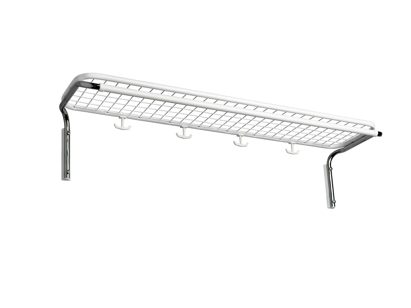 Essem Design Classic Parcel Shelf Single 100 cm, bianco/Chrome