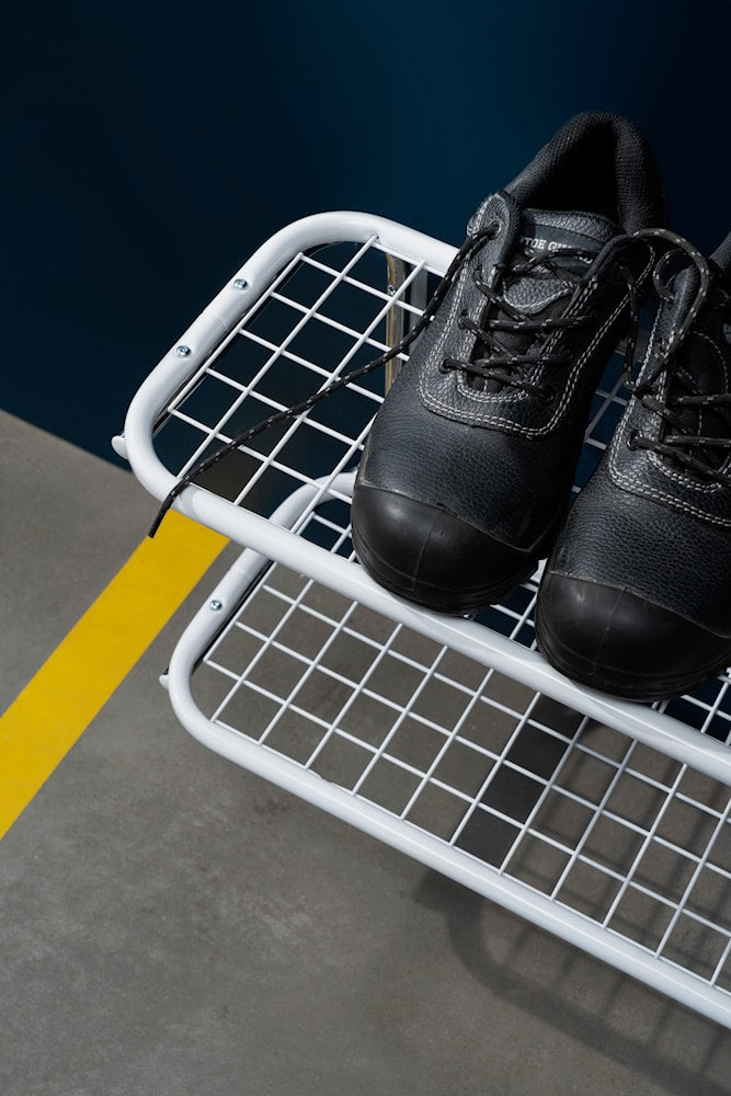 Essem Design Rack à chaussures classiques 100 cm, noir / chrome