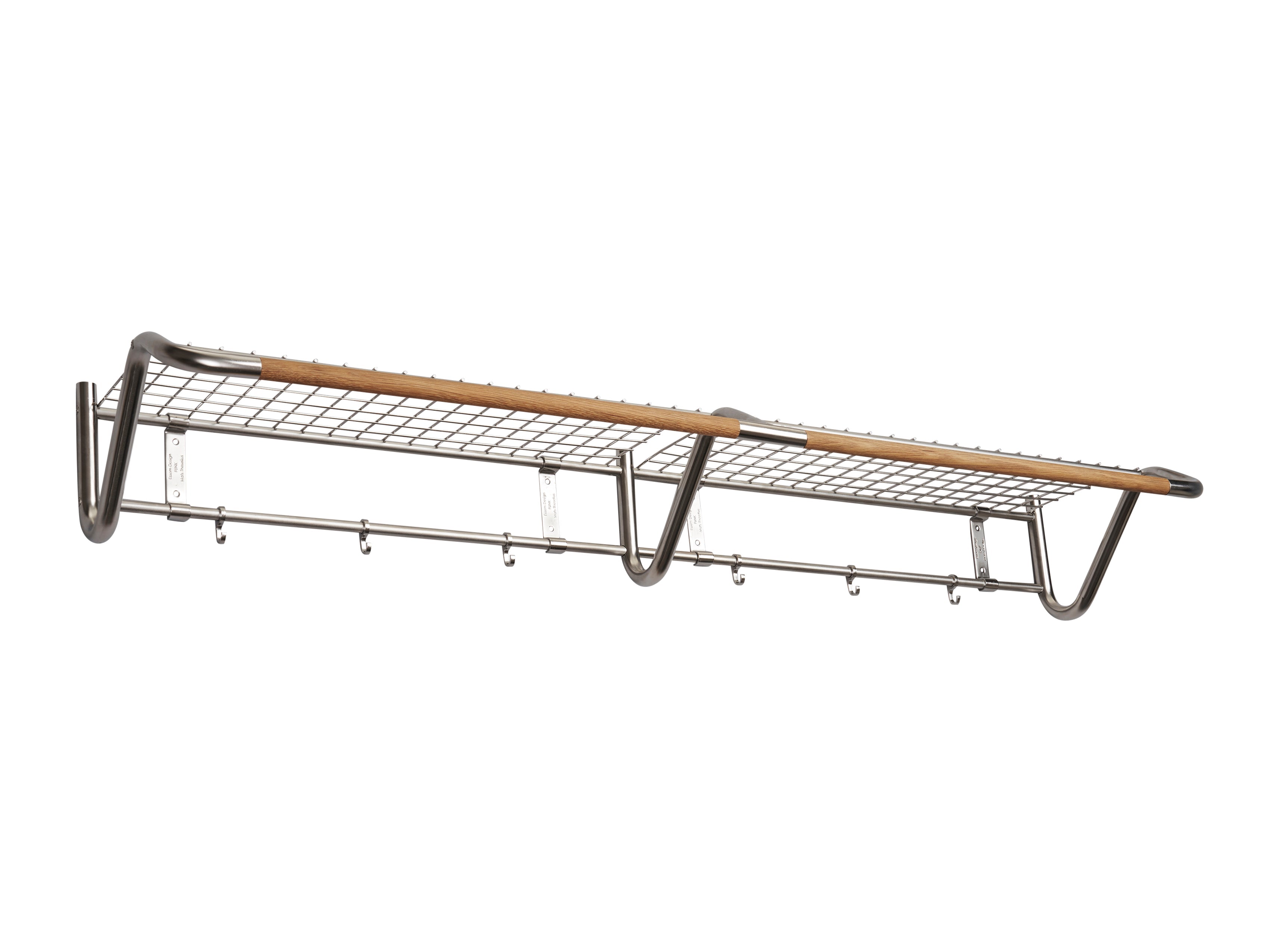 Essem Design Funk Hat Plank Roestvrij staal/eiken, 122 cm
