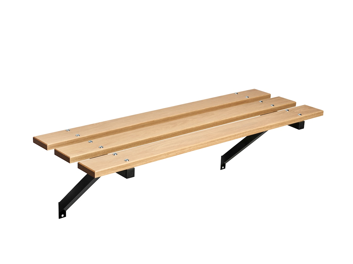 Essem Design Bench 67 Oak 45 cm, svart