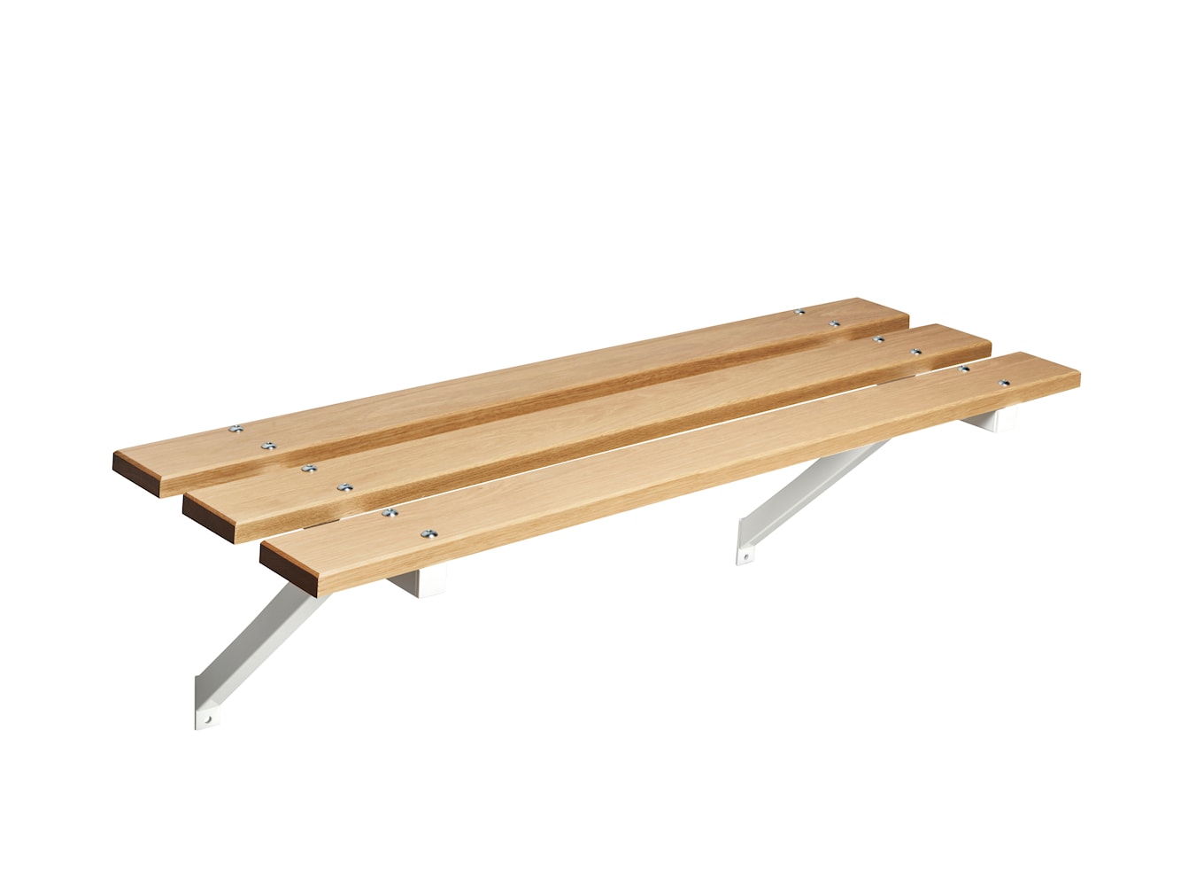 Essem Design板凳67橡木45厘米，白色