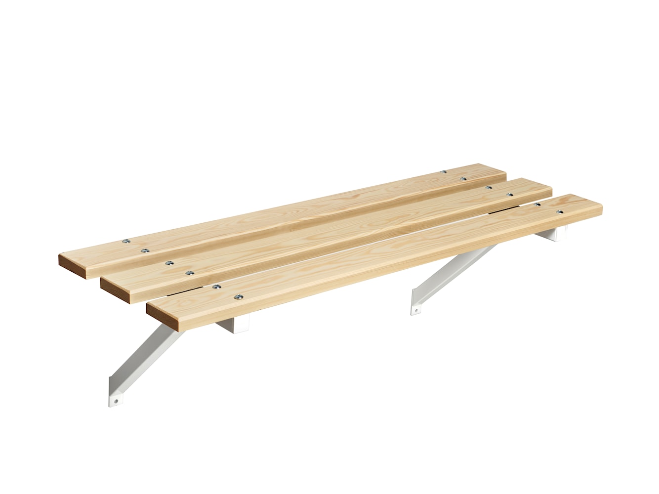 Essem Design Bench 67 Pine 45 cm, hvit