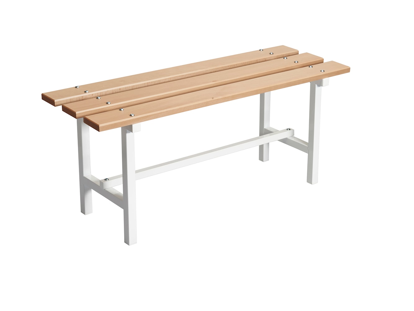 Essem Design Bench 68 Beech 60 cm, hvit