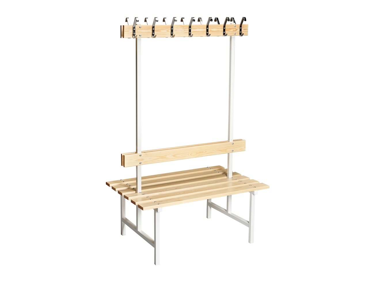Essem Design Bench 69 Pine 60 cm, hvit