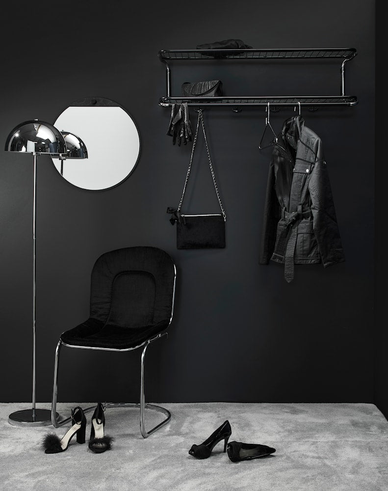 Essem Design Miroir de tillbakablick rond, noir