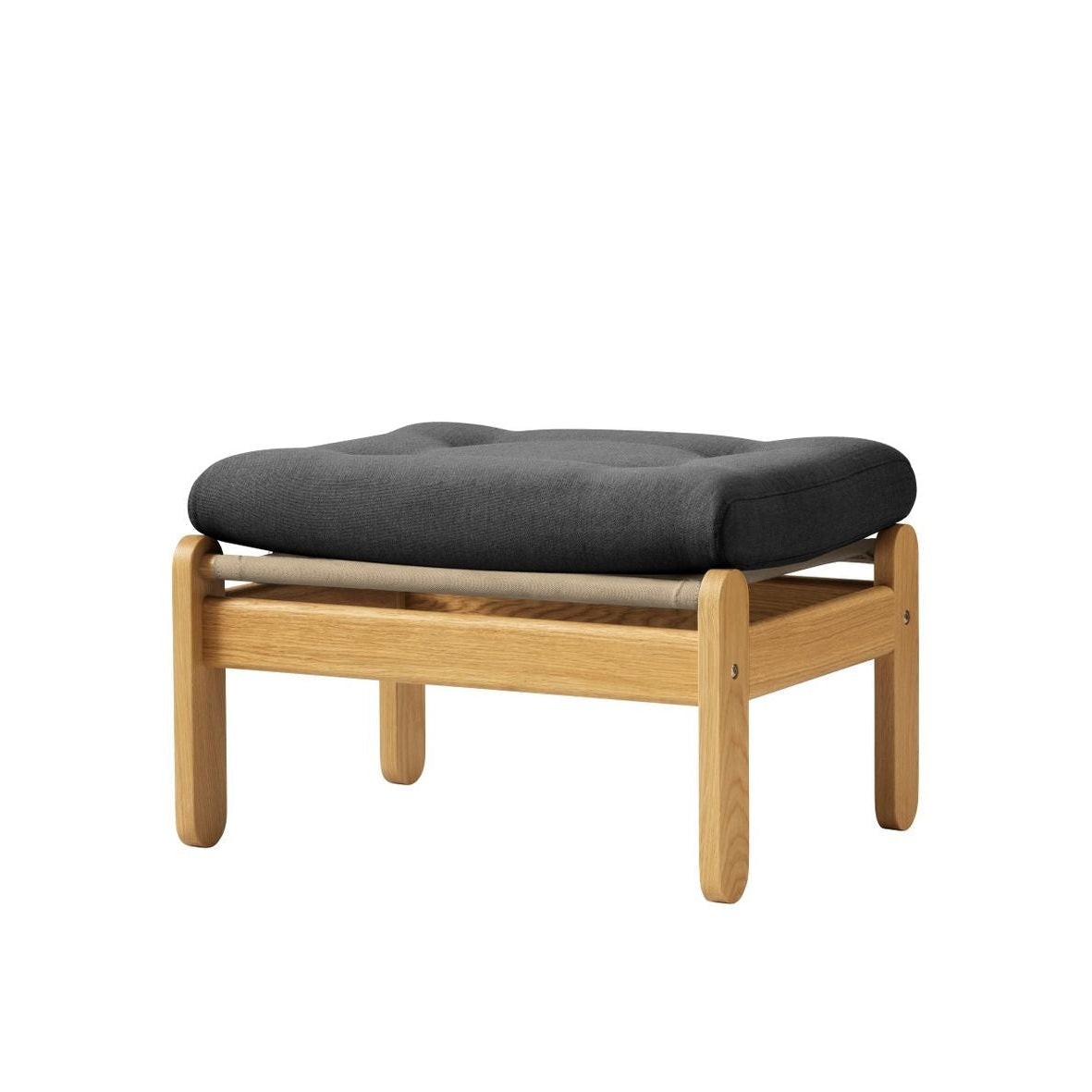 FDB Møbler J113 Footstool, gris oscuro 60153