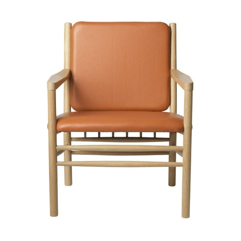 Fdb Møbler J147 fauteuil, natuurlijke/cognac