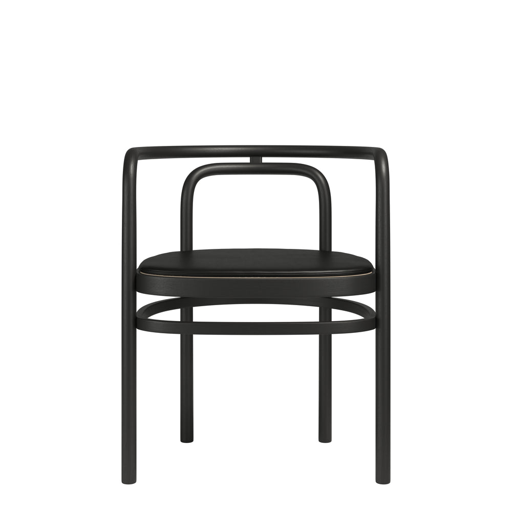 Fritz Hansen PK15 Stuhl, Asche schwarz