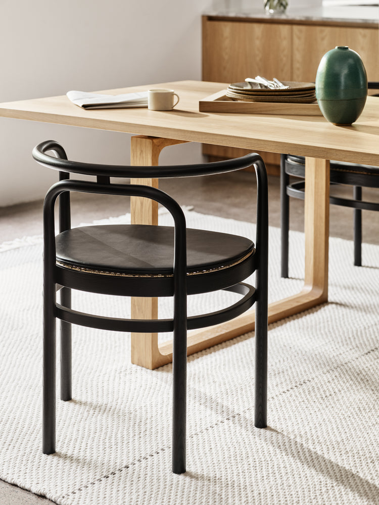 Fritz Hansen Kussen voor PK15 -stoel, Grace Leather Black