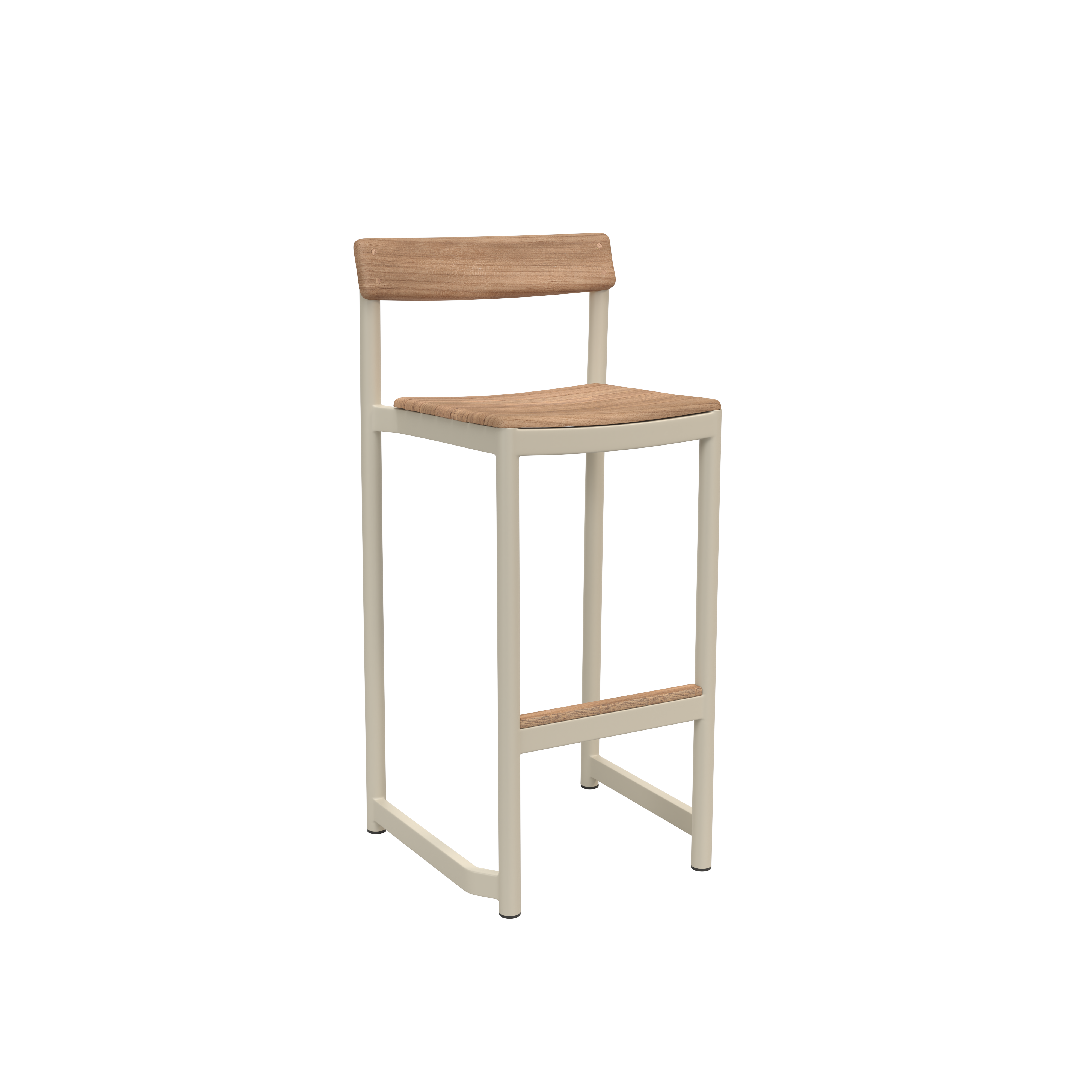 Fritz Hansen Pelagus Outdoor Bar Stool, Light Ivory