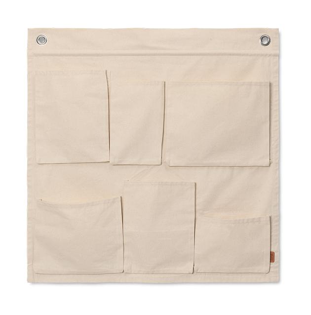 Ferm Living Canvas Wall Bags, Off White