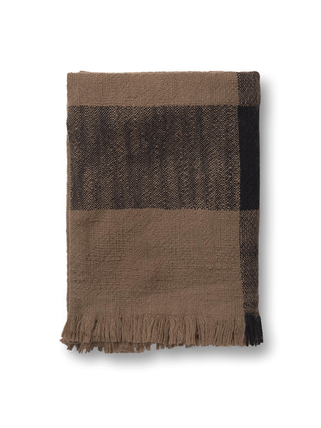 Ferm Living Dry Blanket, Sugar Kelp/Schwarz