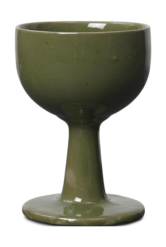 Copa de vino Ferm Living flocula, verde