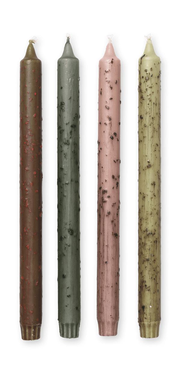 Ferm Living Ensemble de bougies Mura de 4, couleurs mixtes