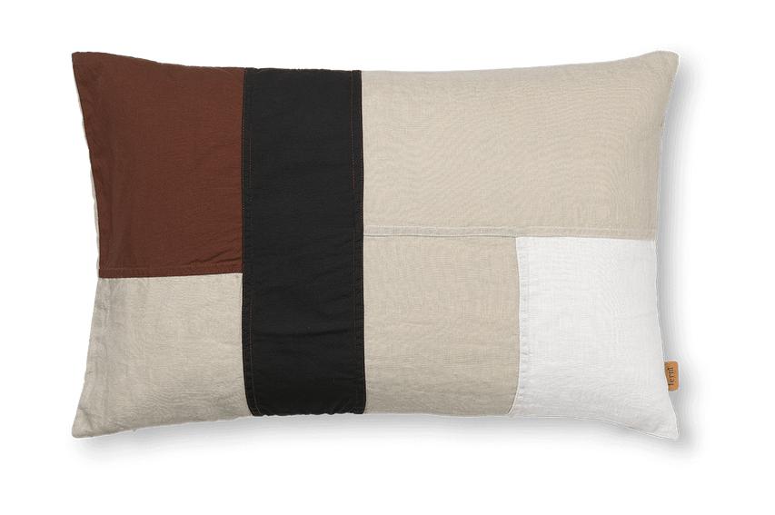 Ferm Living Coussin en partie rectangulaire, cannelle