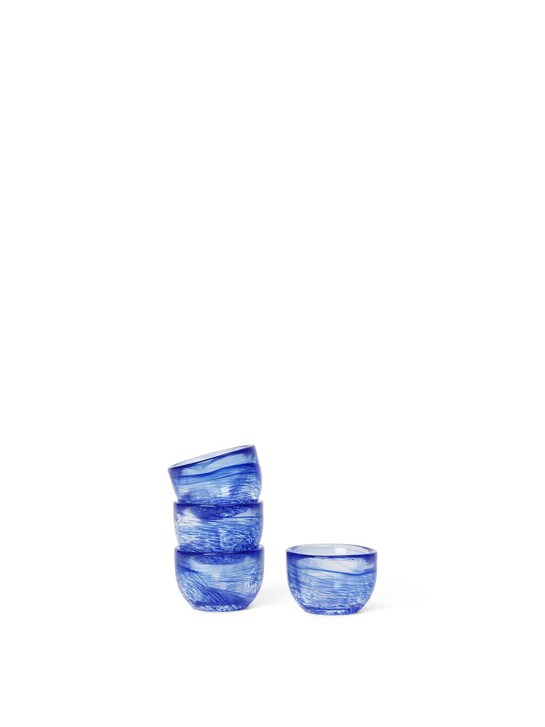 Ferm Living Tinta Egg Cup, set van 4 blauw