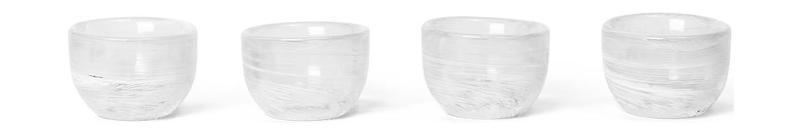 Ferm Living Tinta Egg Cup sett 4, hvítt