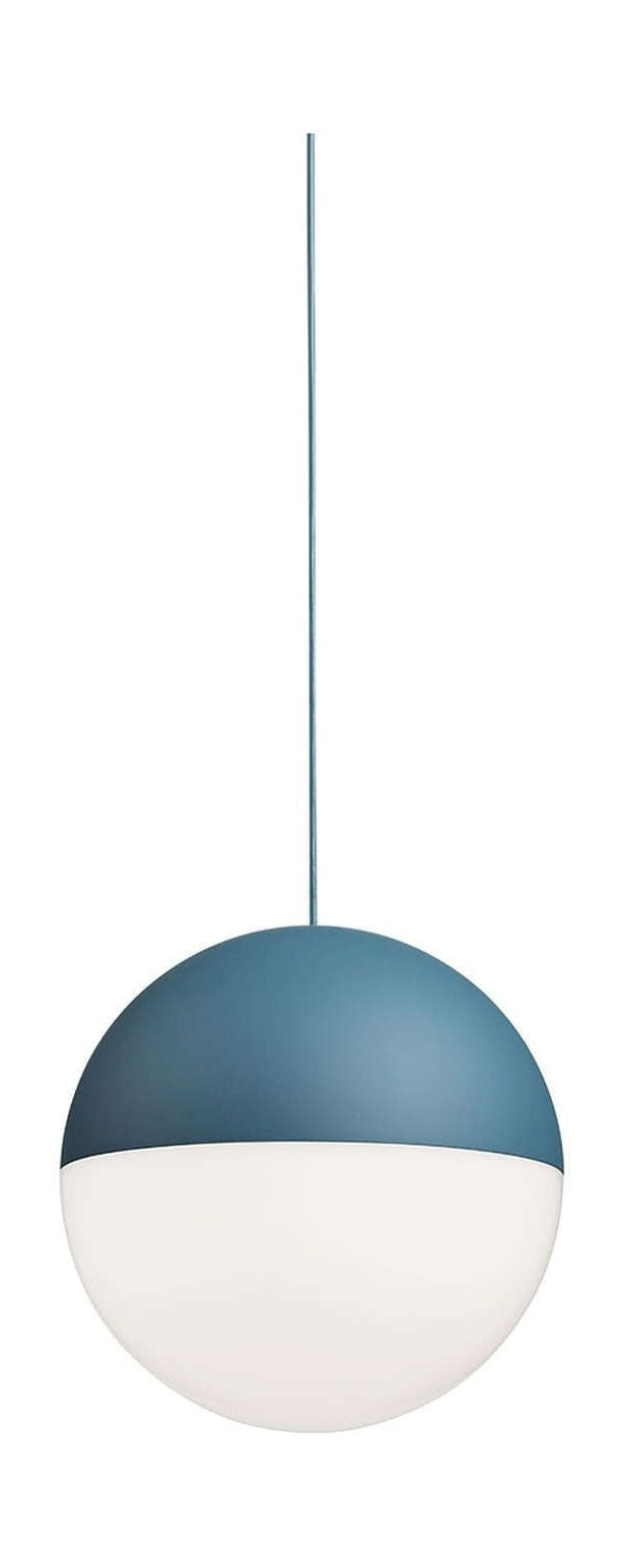 Lámpara colgante de cabeza de pelota de bola de cuerda FLOS Bluetooth 12 m, azul