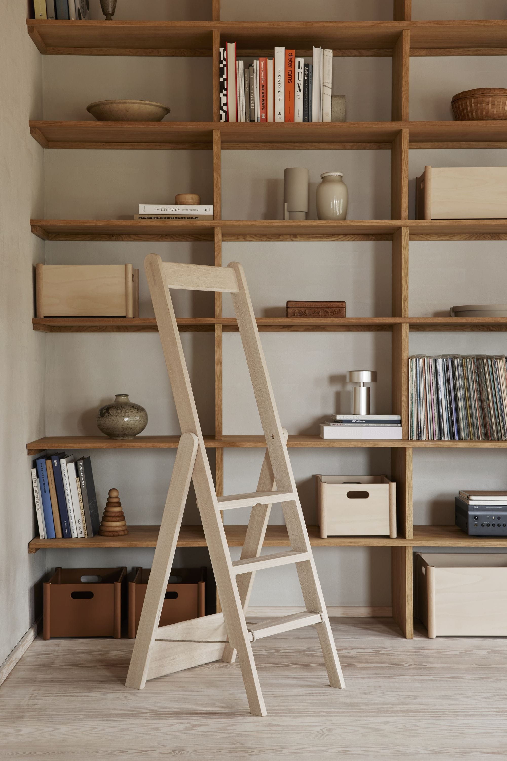 Form & Refine Step By Step Ladder. Oak