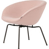 Fritz Hansen AJ POT LOUNGE STOEL POEDER GECADE STALEN STALEN, ROZE POET