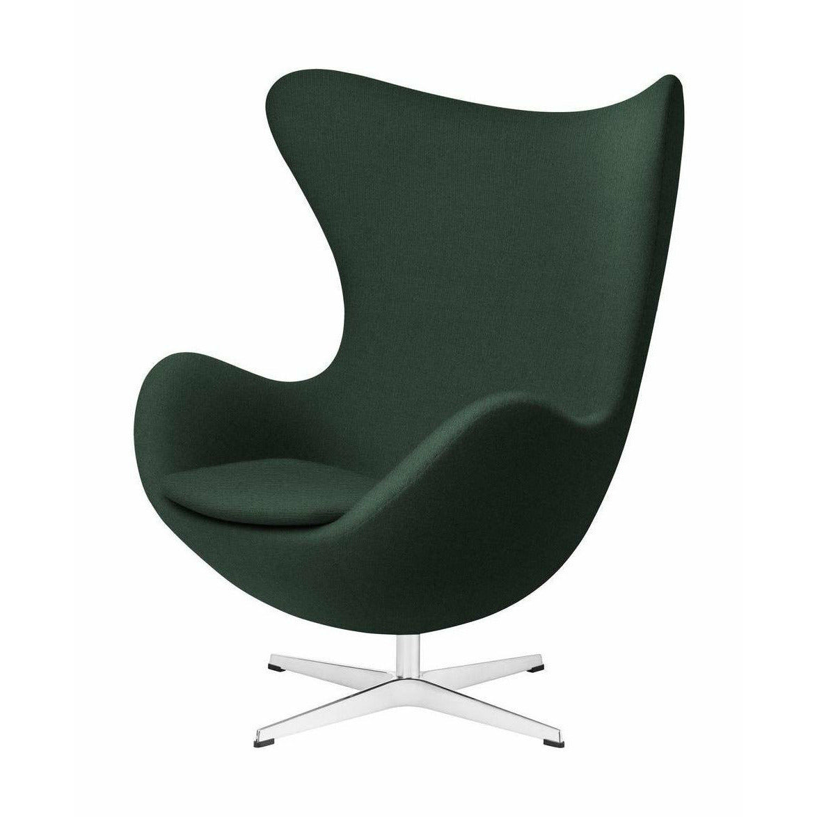 Fritz Hansen The Egg Lounge Chair Fabric, Christianshavn Dark Green Uni