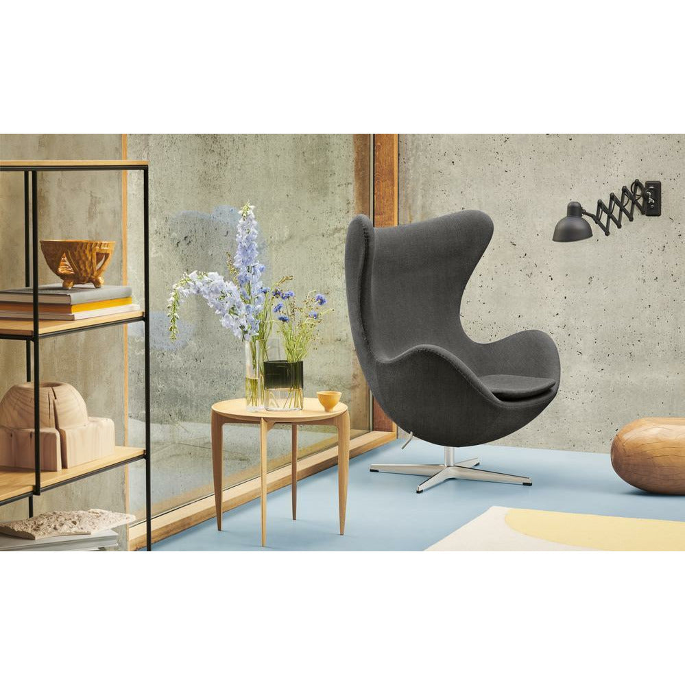 Fritz Hansen The Egg Lounge Chair Stoff, Light Aqua