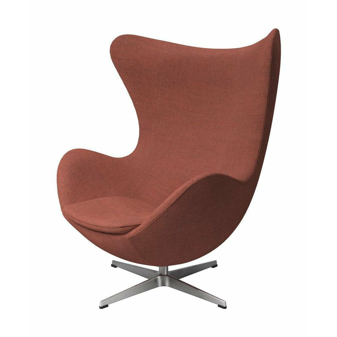 Fritz Hansen La tela de sillón del salón de huevo, rojo coral