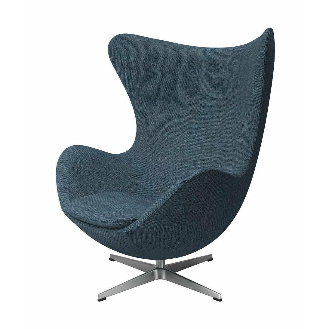 Fritz Hansen The Egg Lounge Chair Stoff, Natur/Hellblau