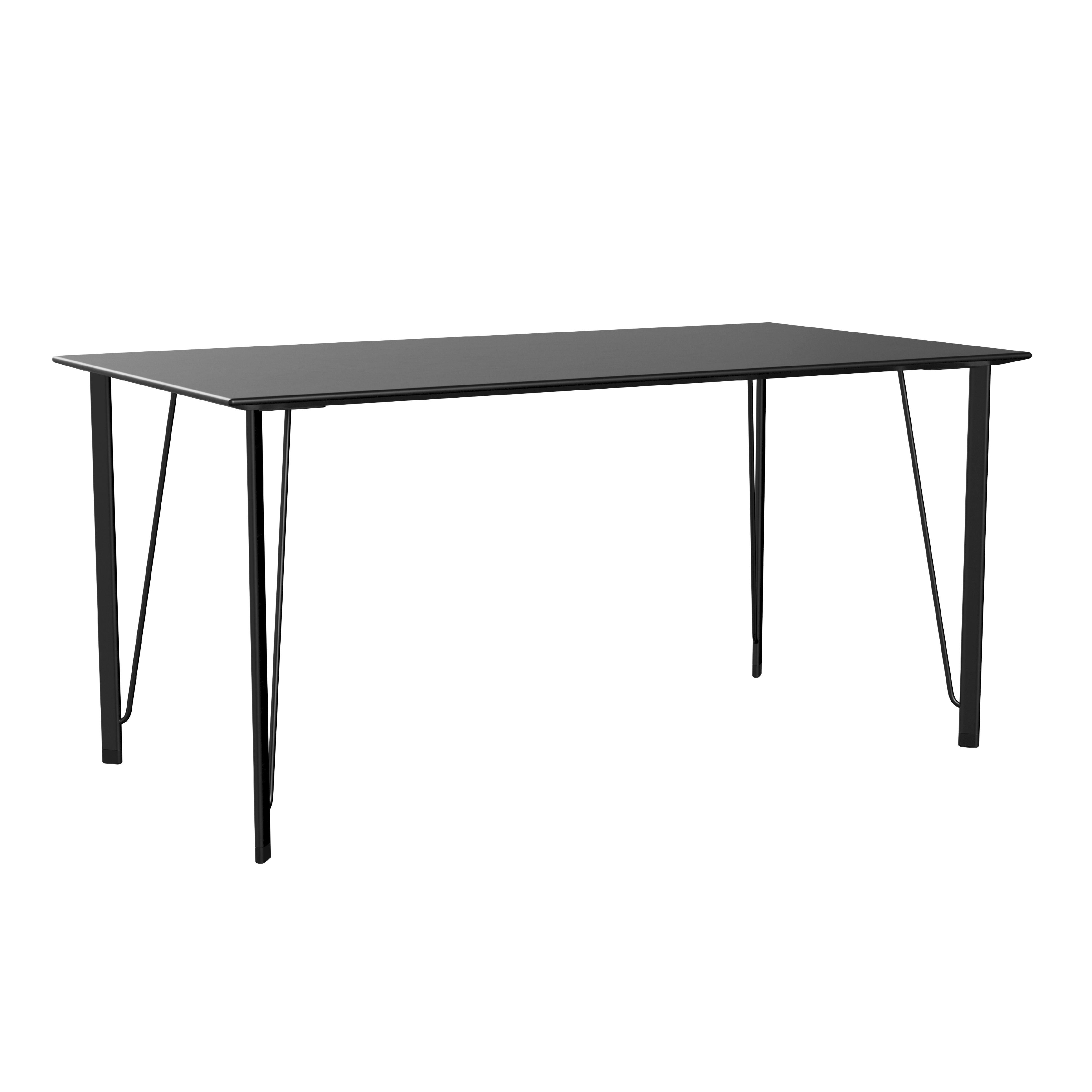 Fritz Hansen FH3605 -bureau, zwart/zwart gekleurde as