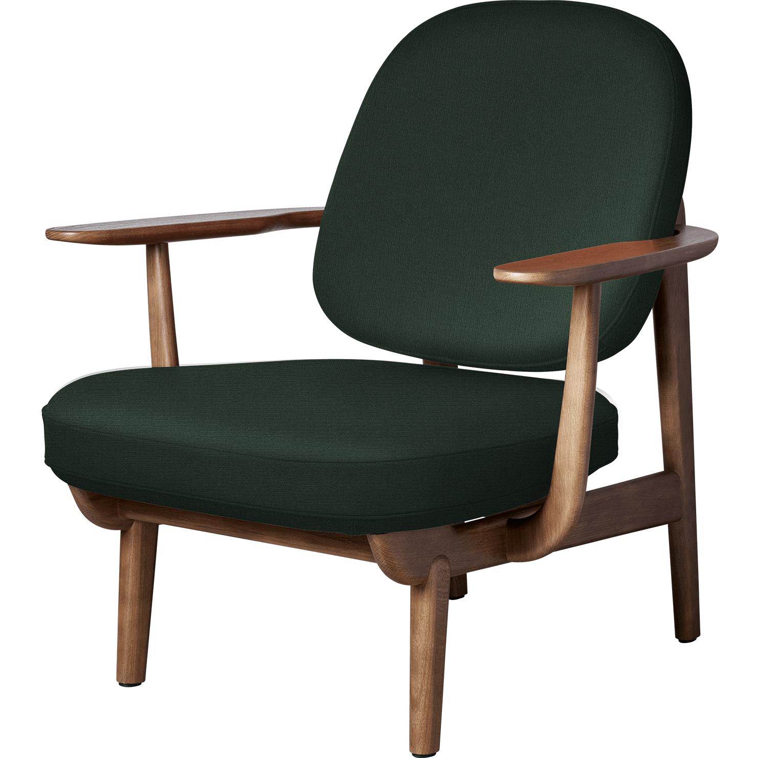 Fritz Hansen JH97 Fred Lounge Claige Dark Taché Taché, vert