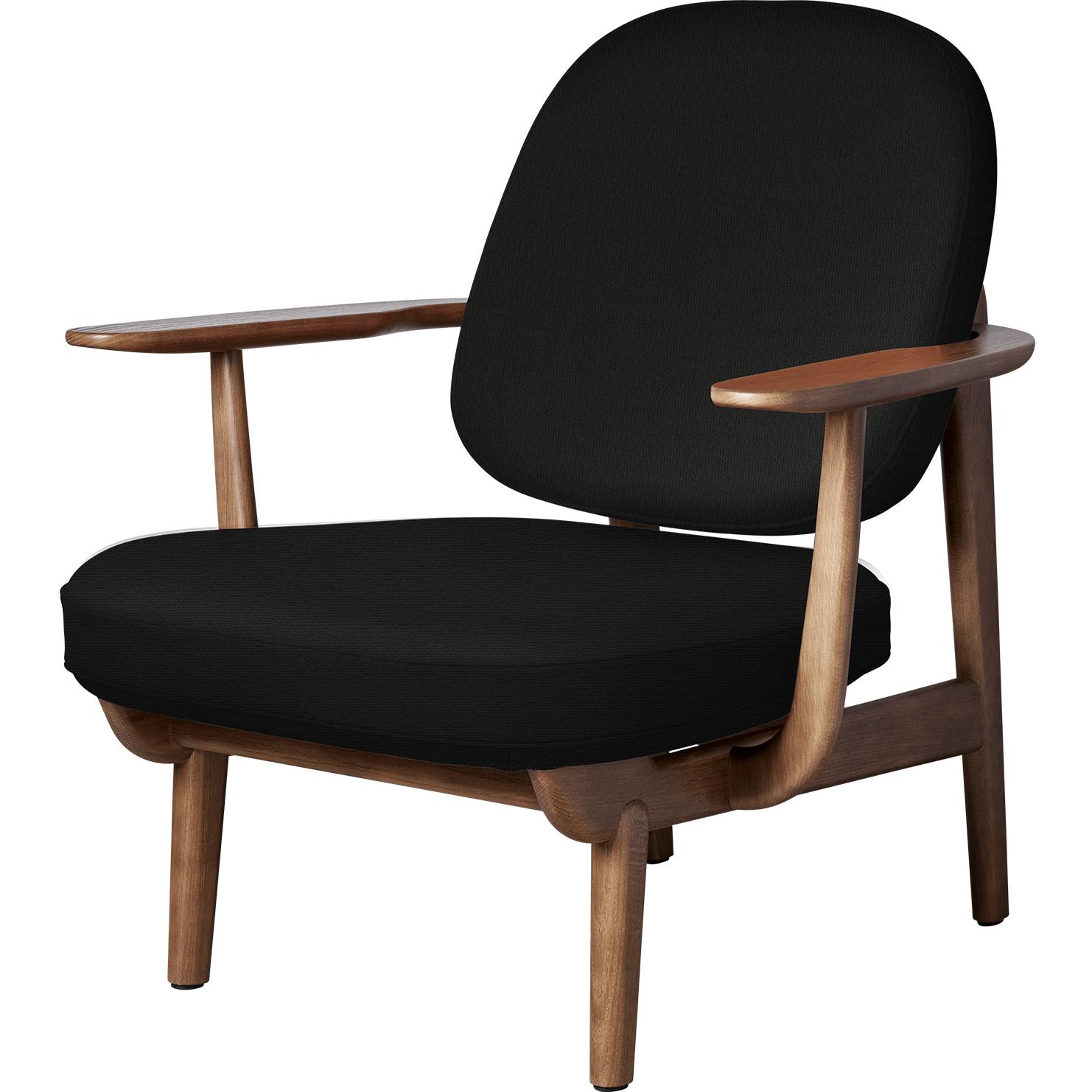 Fritz Hansen JH97 Fred Lounge Claige Dark Taché Taché, noir