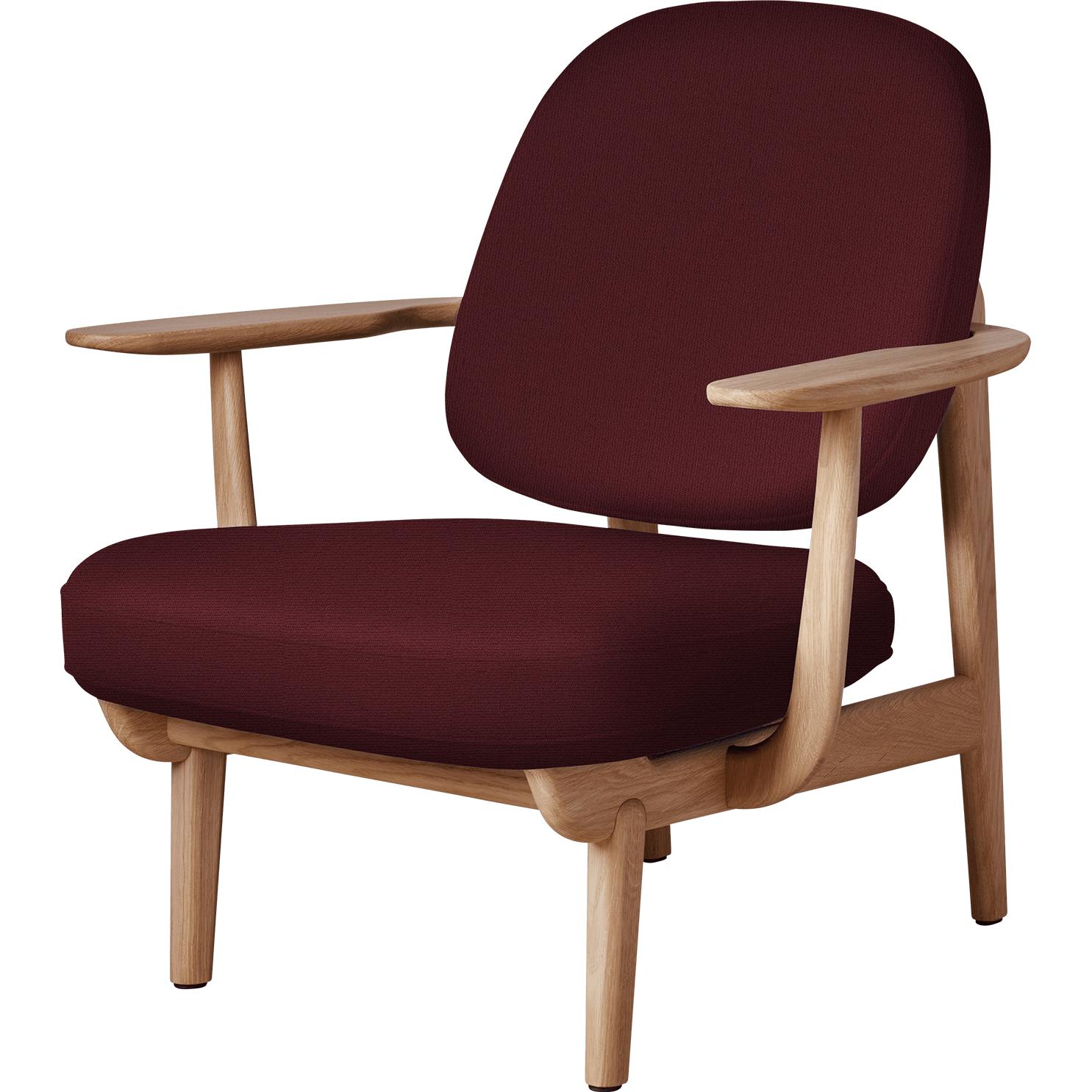 Fritz Hansen JH97 Fred Lounge stololieret eg, lys beige