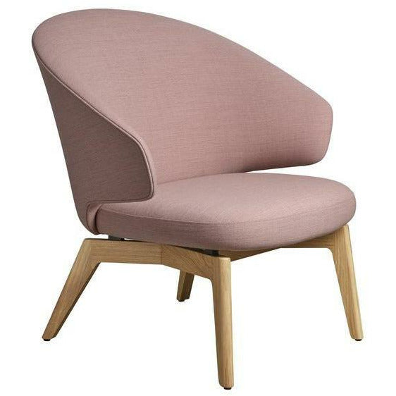 Fritz Hansen Låt Lounge Chair, Oak/Chistianshavn Orange Red