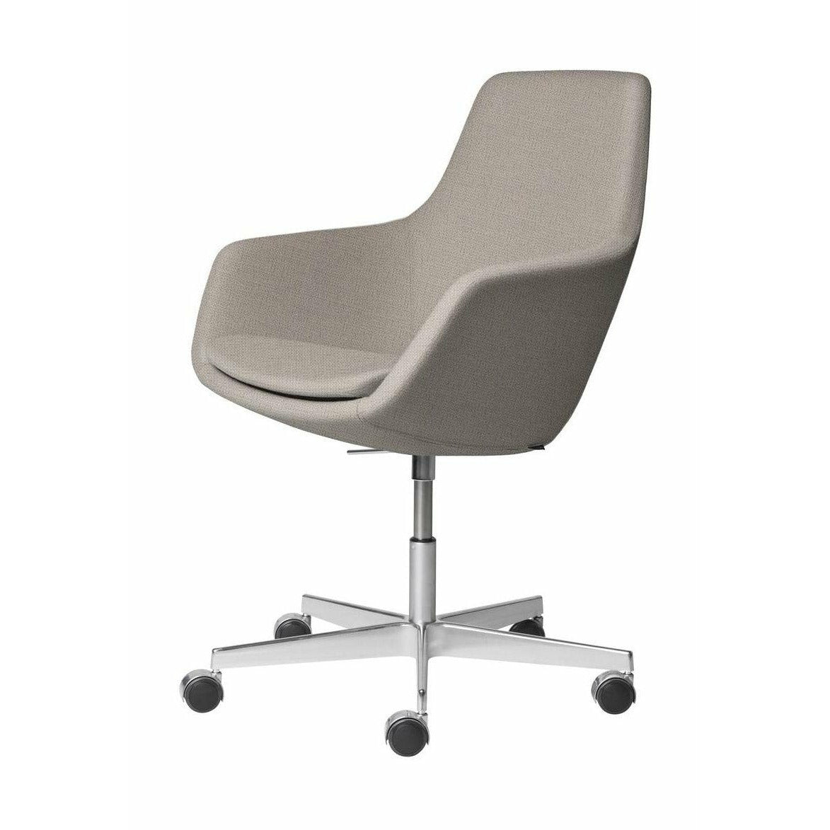 Fritz Hansen Petite girafe pivotant chaise tissu christianshavn, beige léger