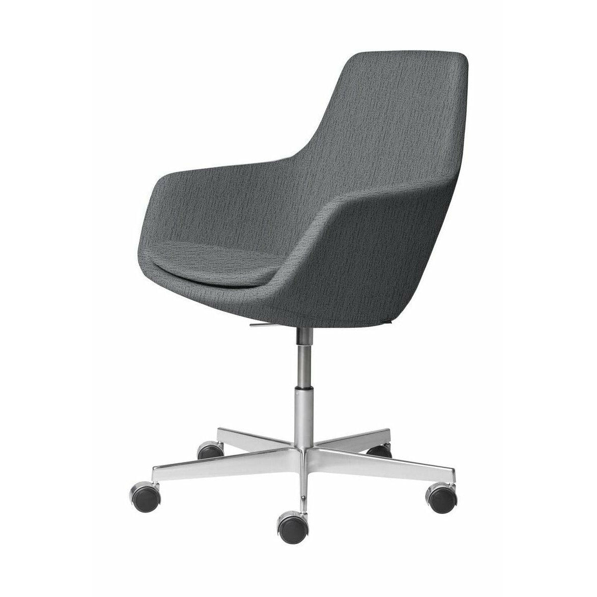 Fritz Hansen Little Giraffe Swivel Chair Fabric Christianshavn, Light Grey