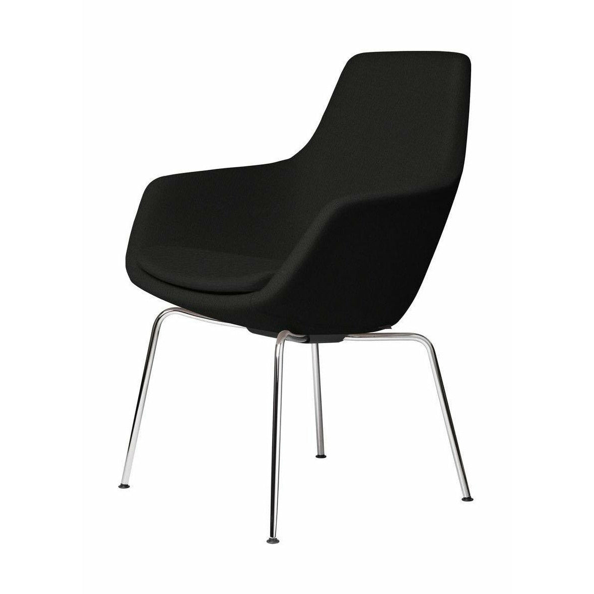 Fritz Hansen Little Girafterkoel Chrome Base Fabric Christianshavn, Black Uni