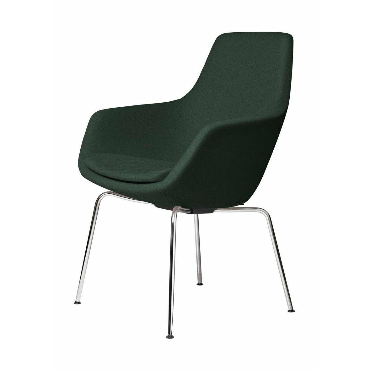 Fritz Hansen Petite girafe fauteuil chromé tissu christianhavn, vert foncé à l'université