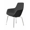 Fritz Hansen Little Giraffe Armchair Chrome Base Fabric Christianshavn, Grey Uni