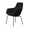 Fritz Hansen Little Giraffe Sessel Schwarz Basis Stoff Christianshavn, Schwarz Uni