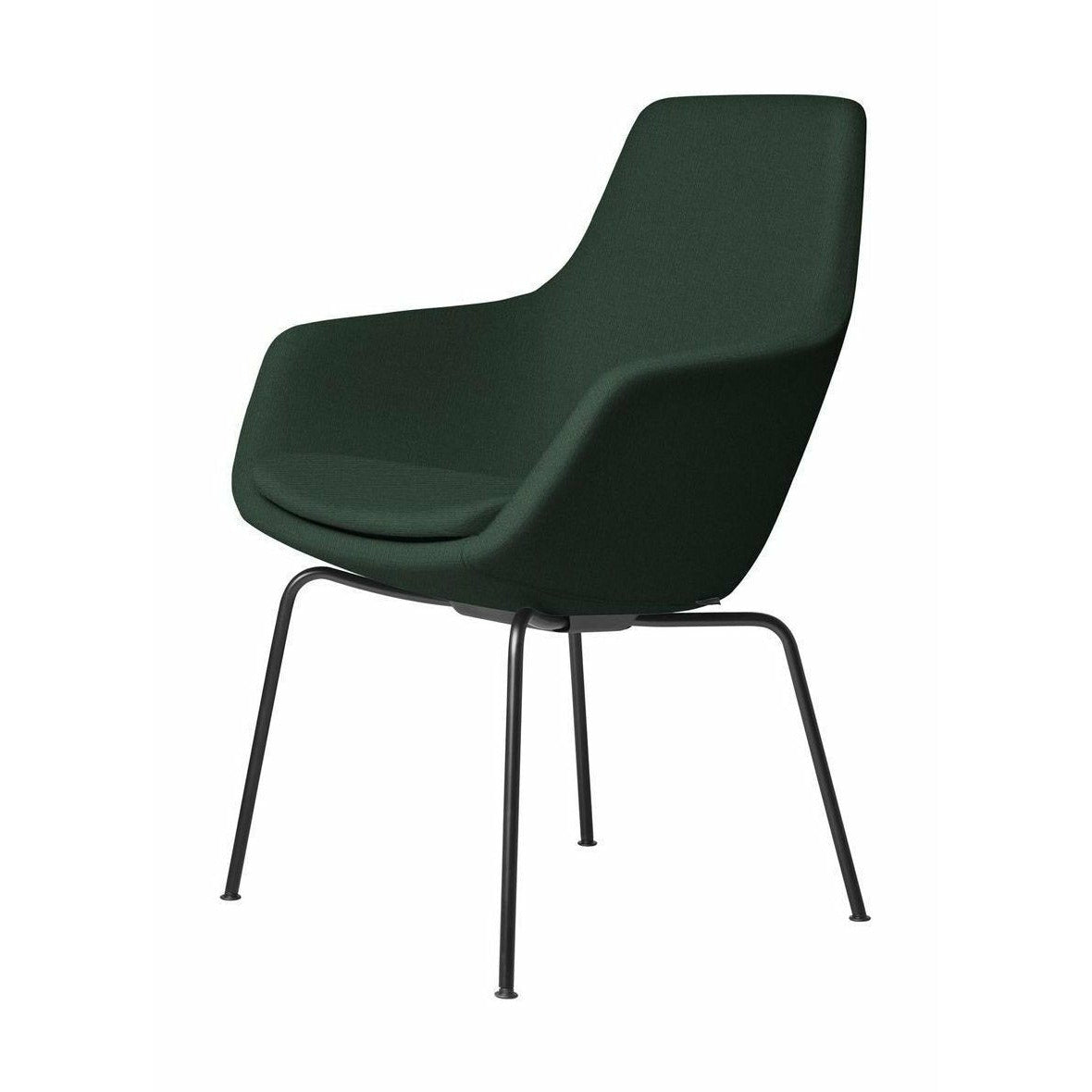 Fritz Hansen Little Giraffe Armchair Black Base Fabric Christianshavn, Dark Green Uni