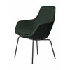 Fritz Hansen Kleine giraf fauteuil Black Base Fabric Christianshavn, donkergroen