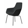 Fritz Hansen Kleine giraf fauteuil Black Base Fabric Christianshavn, grijs