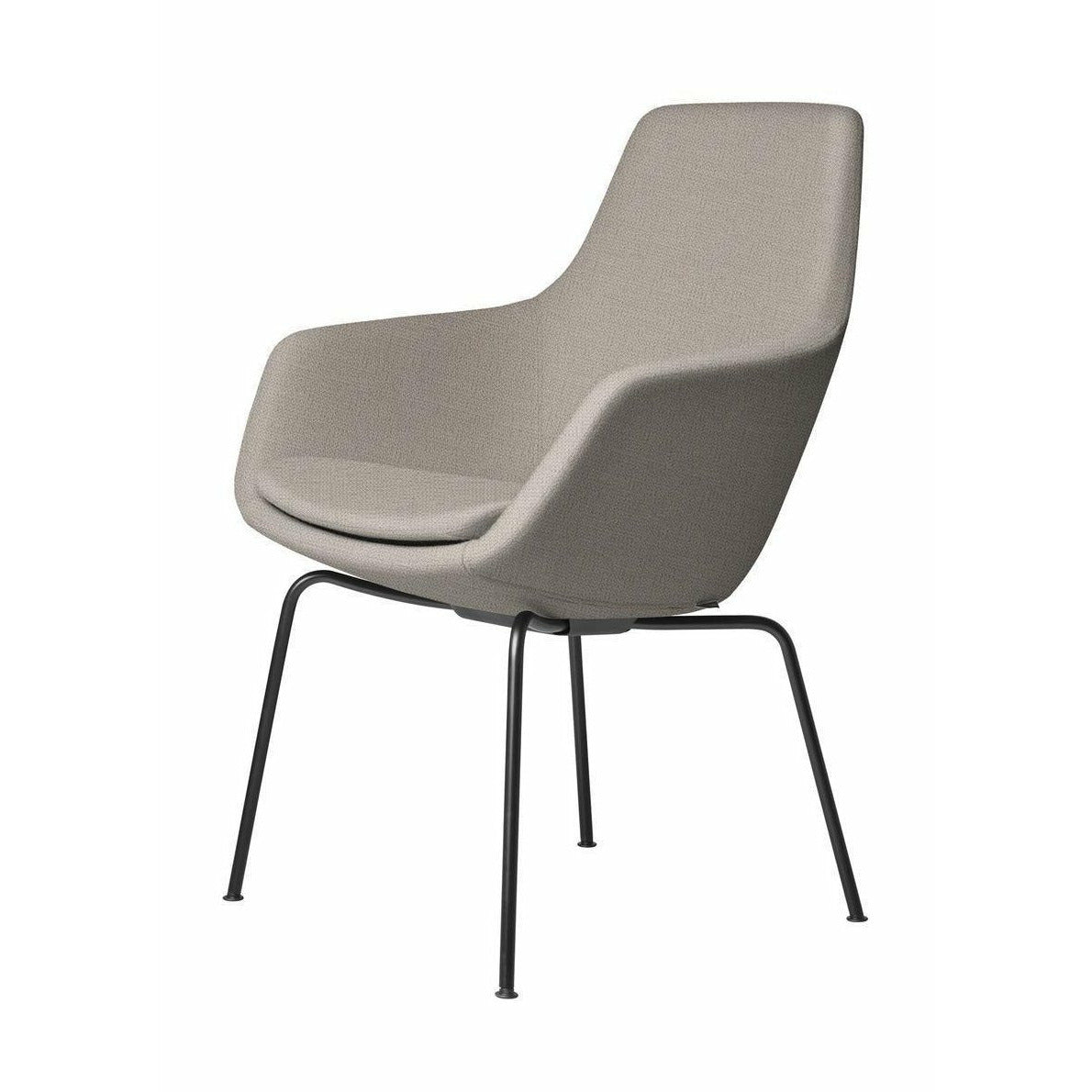 Fritz Hansen Little Giraffe fåtölj Black Base Tyg Christianshavn, Light Beige