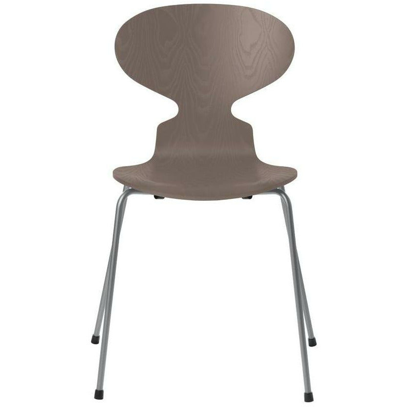 弗里茨·汉森蚂蚁椅彩色灰粘土碗，银灰色底座