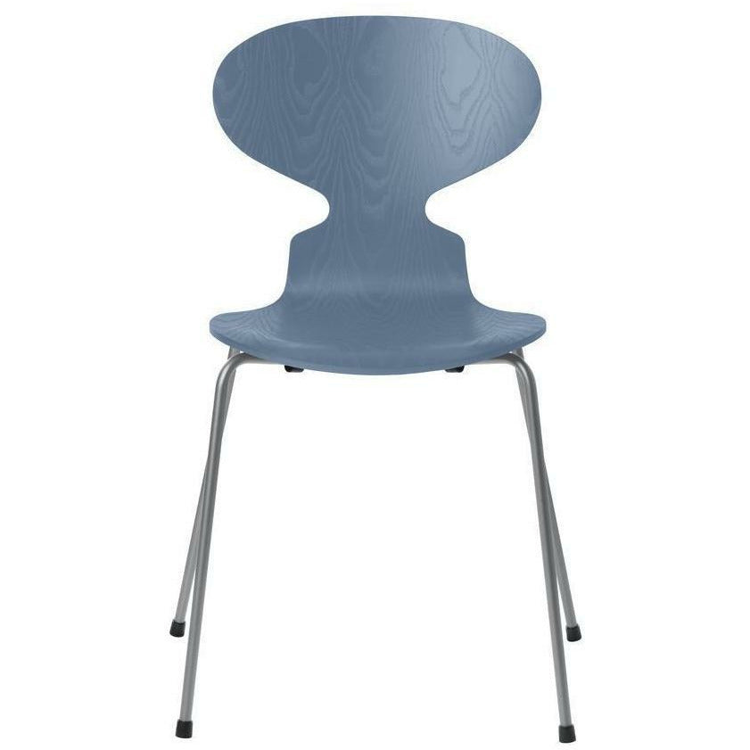 弗里茨·汉森蚂蚁椅染色灰蓝碗，银灰色的基础