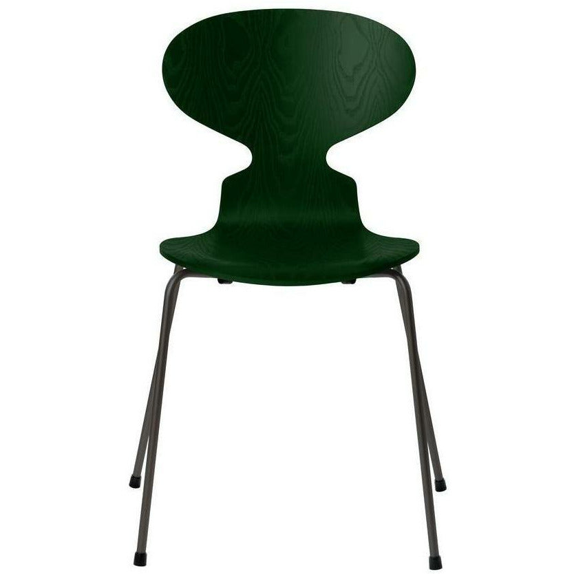 弗里茨·汉森蚂蚁椅染色的灰烬常绿碗，温暖的石墨底座